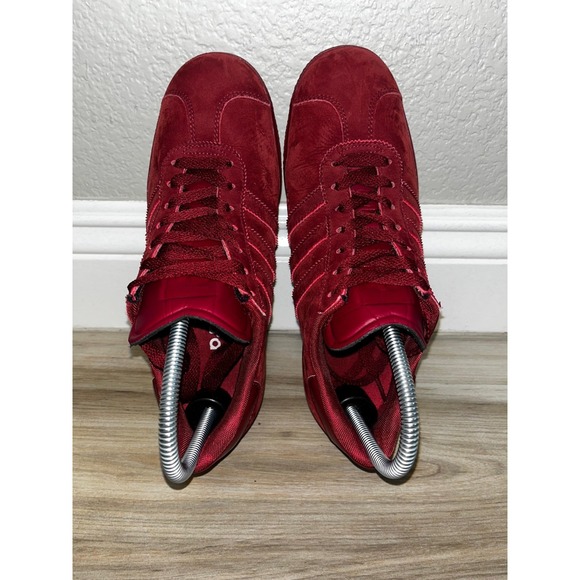 Rare Adidas Gazelle Triple Burgundy Mono Red Sneakers Men's Size 6 Shoe G48926 - Picture 4 of 8